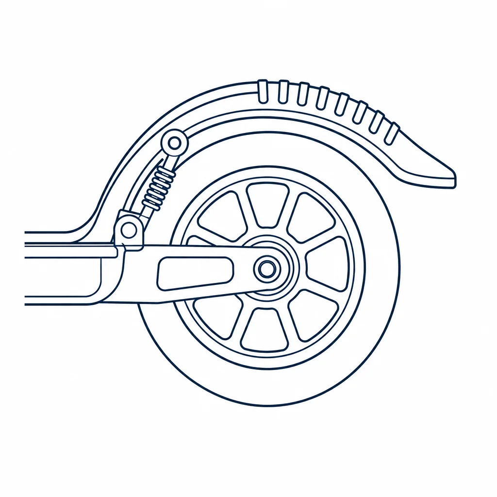 Rear Wheel Fender Foot Brake icon